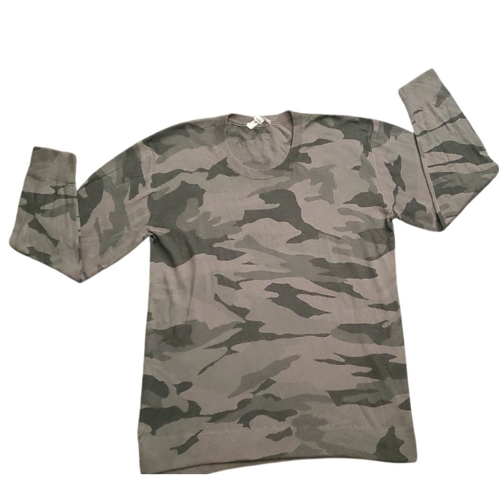Splendid Camouflage Long Sleeve Tee